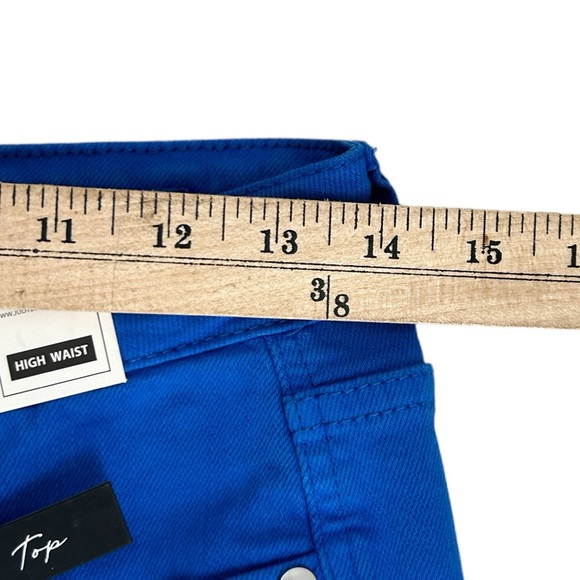 NEW Judy Blue Tummy Control HighWaist Skinny Garment Dyed Cobalt Blue Pant 9/29 - Picture 7 of 13